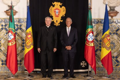 Joan-Enric Vives i Marcelo Rebelo de Sousa a Lisboa