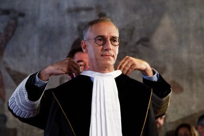 Pastor durant la cerimònia de jurament del càrrec