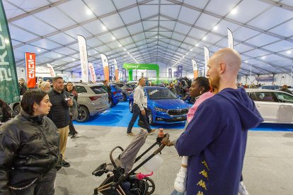 La zona d’exposició de vehicles de la Fira d’Andorra la Vella.