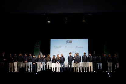 Un instant de la presentació de la temporada de la FAE al Prat del Roure d'Escaldes