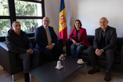 Trobada entre el cònsol general de Portugal i els cònsols d'Escaldes