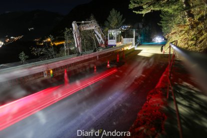 Obertura parcial de la carretera dels Cortals d'Anyòs dimecres a les set de la tarda