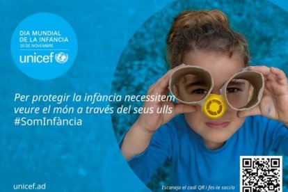 Cartell d'Unicef pel dia mundial de la infància