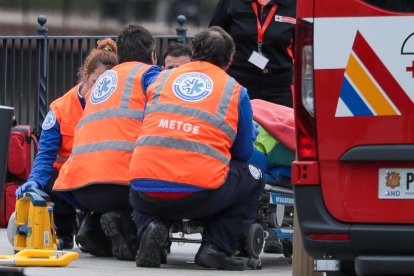 Un equip del SUM en una intervenció.