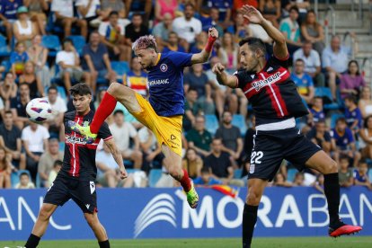 El davanter de l’FC Andorra Manu Nieto ja sap què és jugar i marcar contra el Cartagena.