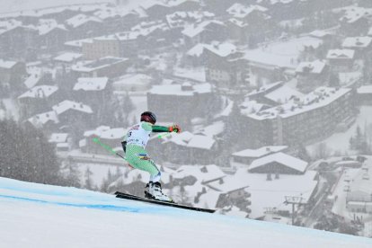 Verdú, en un moment de la competició a Val d’Isère, ahir