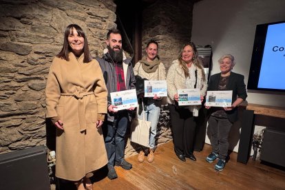 Mònica Bonell a l'entrega de premis del concurs 'L'art de la pedra seca'