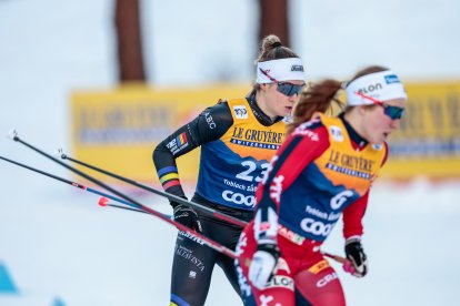 Del Rio, durant els quarts de final de l’esprint inaugural del Tour de Ski.