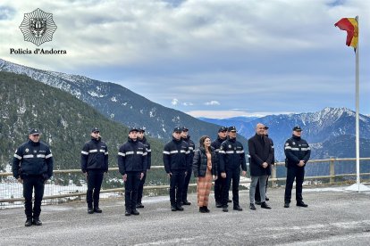 Formació de nou alumnes de policia