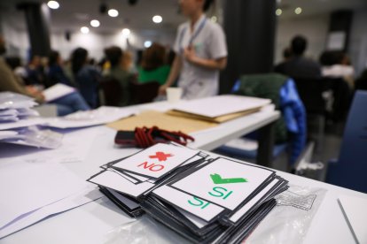 Vots per validar les accions legals a prendre en l’última assemblea de la primavera passada.