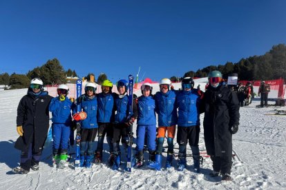 L'equip U14 de l'Esquí Club Pas Grau al Tarter