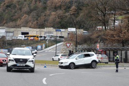 La policia en el lloc de l'accident