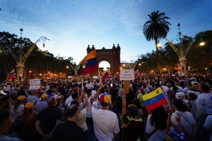 Una manifestació contra Maduro a Barcelona.