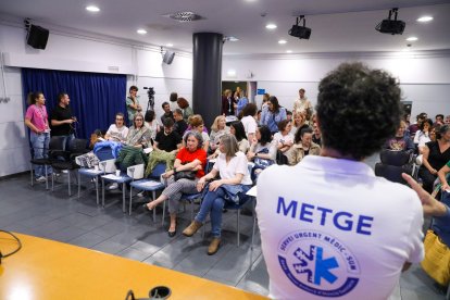 L’assemblea de treballadors del SAAS el juny passat.