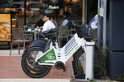 Una parada de bicis de Cicland.