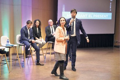 González i Losada, durant l’acte.