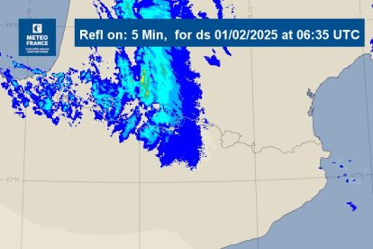 Les precipitacions s'han quedat a la meitat oest del Pirineu