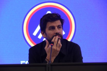 Gerard Piqué a roda de premsa