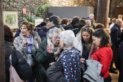 Alguns assistents a l'exposició 'Molins fariners d'Andorra'