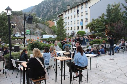 Imatge dela jardins de Casa de la Vall, que l'any passat van acollir diferents actuacions i aquest any no es podran fer servir