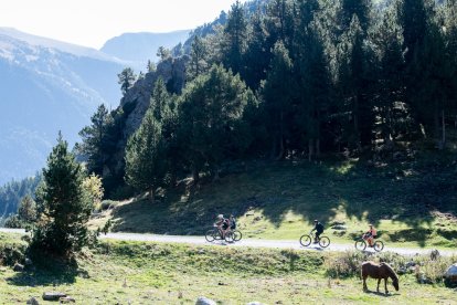 Ciclistes a la Massana