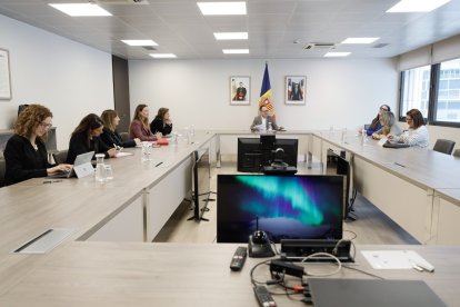 La reunió amb representants de l’entitat.