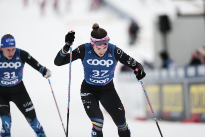 Del Rio, durant l’esquiatló del Mundial.