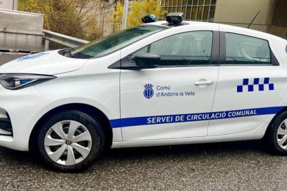 El vehicle del comú que podia sancionar els conductors infractors.