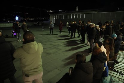 Un moment de l'assemblea de la coordinadora de l'habitatge digne