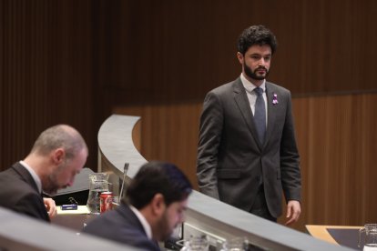 Cerni Escalé, cap de l’oposició, al Consell General.