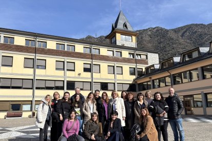 Els participants, ahir.