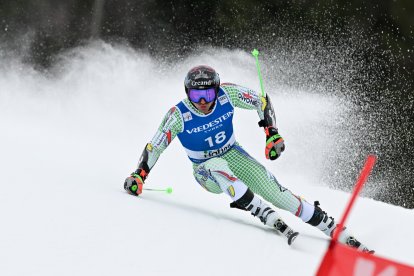 Joan Verdú, durant la cursa d’ahir a Hafjell.