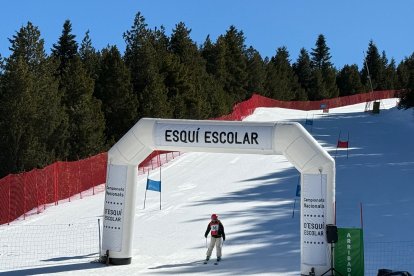 Les proves del campionat d'esquí escolar