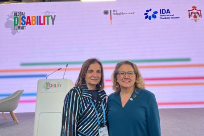 La ministra Trini Marín amb la ministra Svenja Schulze d'Alemanya