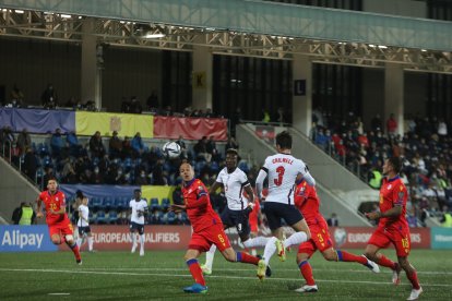 La selecció anglesa va visitar Andorra el 2021.