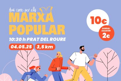 El cartell de la marxa popular que tindrà lloc el 4 de maig.
