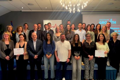Foto de grup dels participants a la cinquena edició del programa Growth.