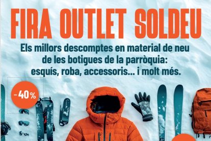 Cartell de la primera fira 'outlet' de Soldeu