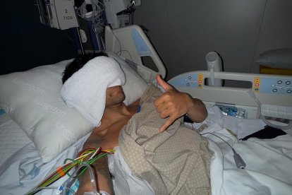 Martín, a l’hospital de Qatar.