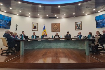 Un moment del consell del comú d’ahir.