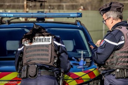 Un control de la policia francesa.