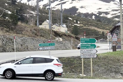 La carretera afectada.
