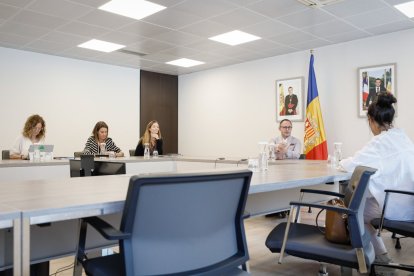 Reunió entre el cap de Govern, la ministra i la presidenta del Col·legi.