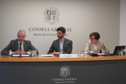 Roda de premsa de la proposició de llei de reserves naturals.