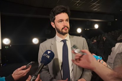 El líder de Concòrdia, Cerni Escalé, en declaracions a la premsa aquesta tarda.