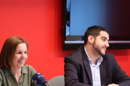 Pujol i Baró en una roda de premsa sobre OnlyFans.