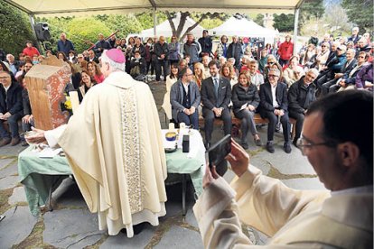 Celebració religiosa a Sant Miquel d’Engolasters.