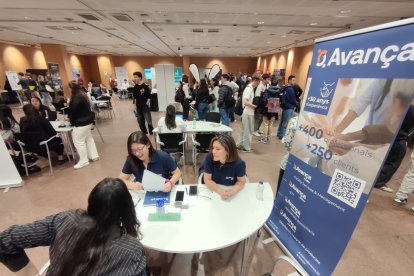 Empreses i joves comparteixen les ofertes de treball d'estiu al Job Meeting avui