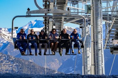 Inauguració del telecadira del Port Negre.