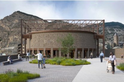 Render projecte guanyador Palau de Gel Canillo